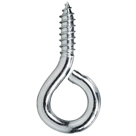 Eye Bolt 11/16 In Shank, 3/8 In ID, Low Carbon Steel, Zinc Plated, 100 PK